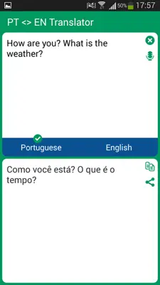 PT <> EN Translator android App screenshot 2